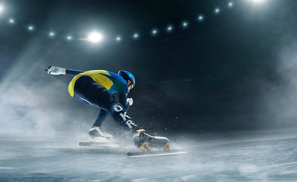 Teenage girl on roller skates at summer. Inline skates sport conceptual image.